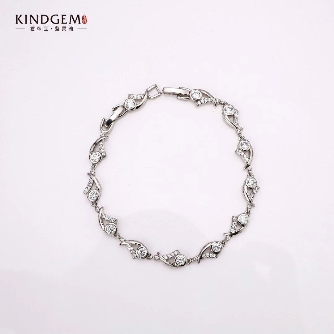 铜合金合成锆石手链 BP29XLNC-23110精致简约时尚百搭高级感手链