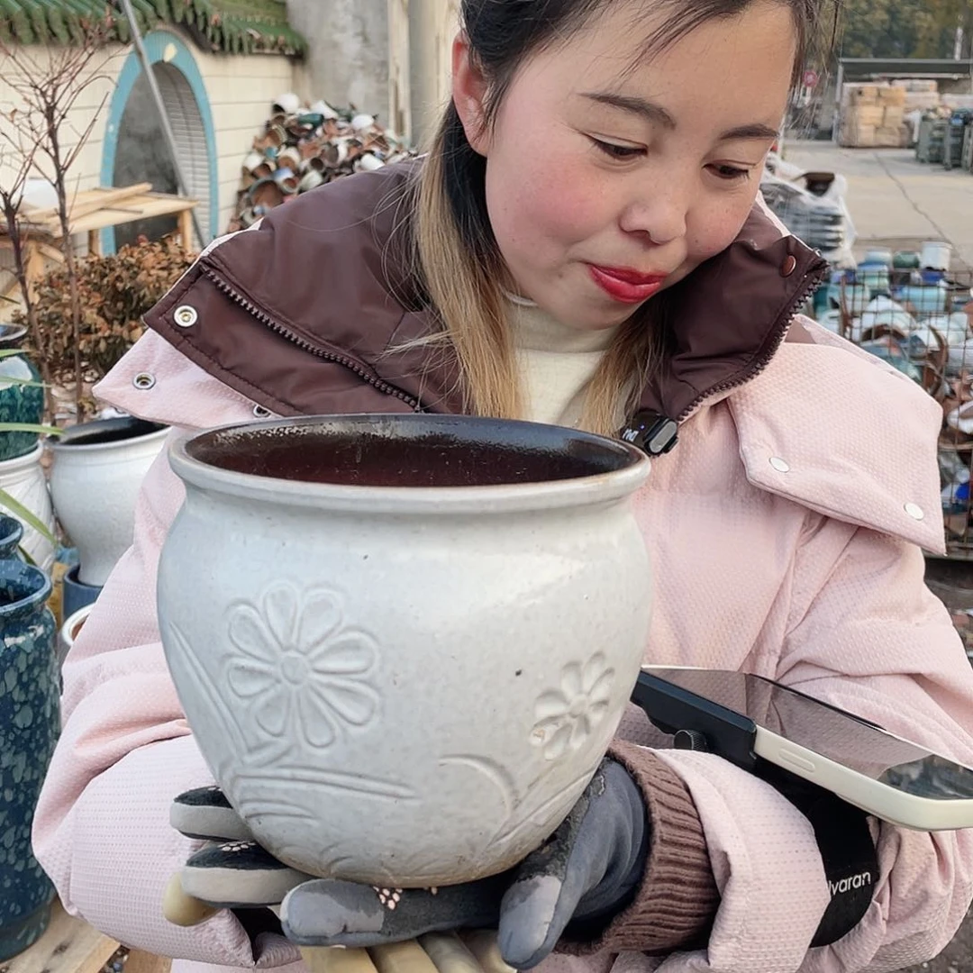 红陶王嫂花盆直播0224-808