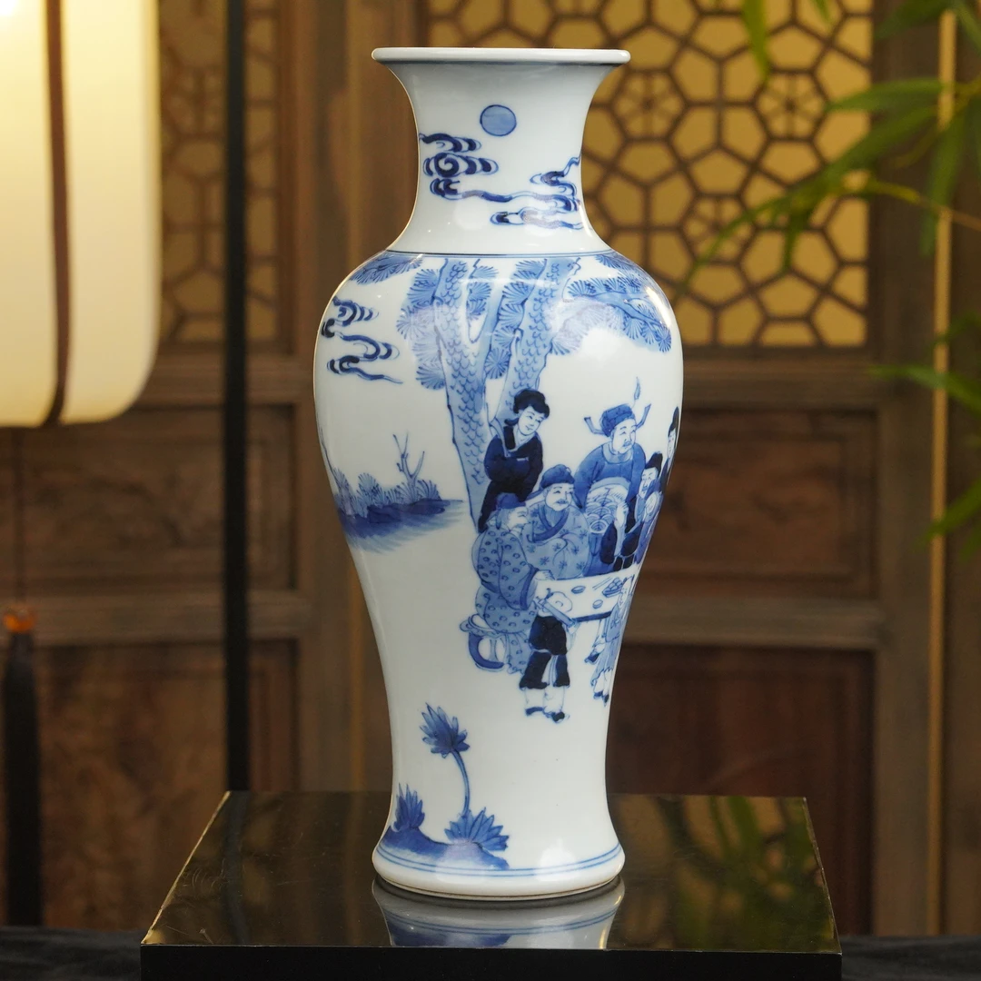 人物故事图观音瓶（高25.5cm）