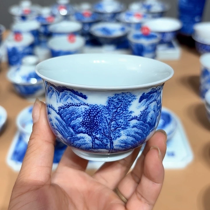 景德镇纯手工手绘单杯