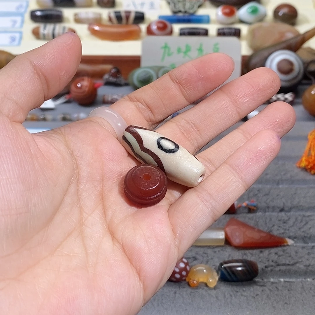 离***斗玛瑙/玉髓合金颈饰