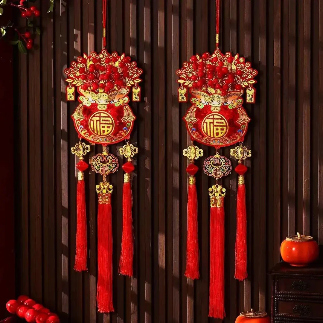 2026新款福袋挂件新年家用客厅玄关入户门福字挂饰乔迁新居装饰LU
