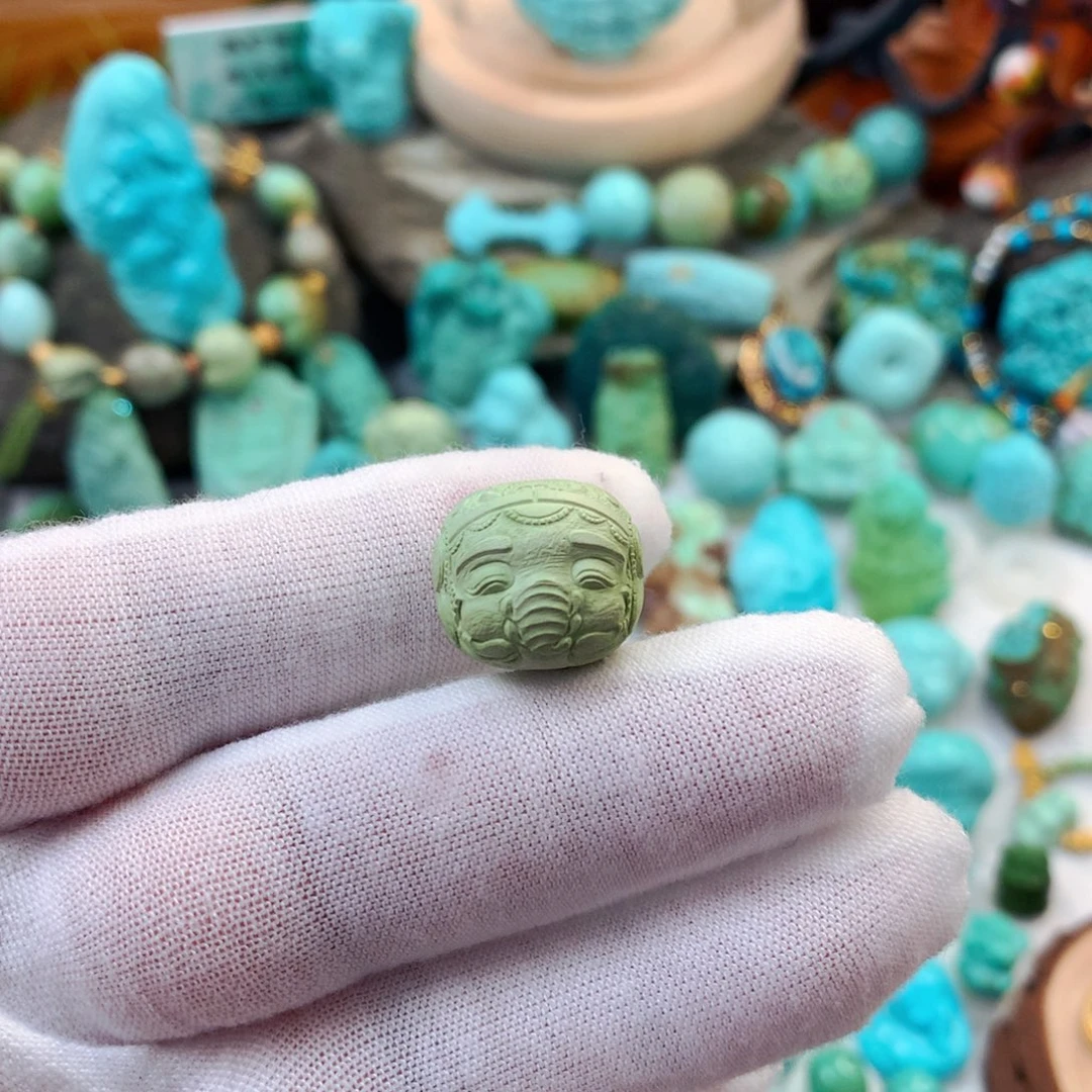 未镶嵌绿松石珠宝半成品