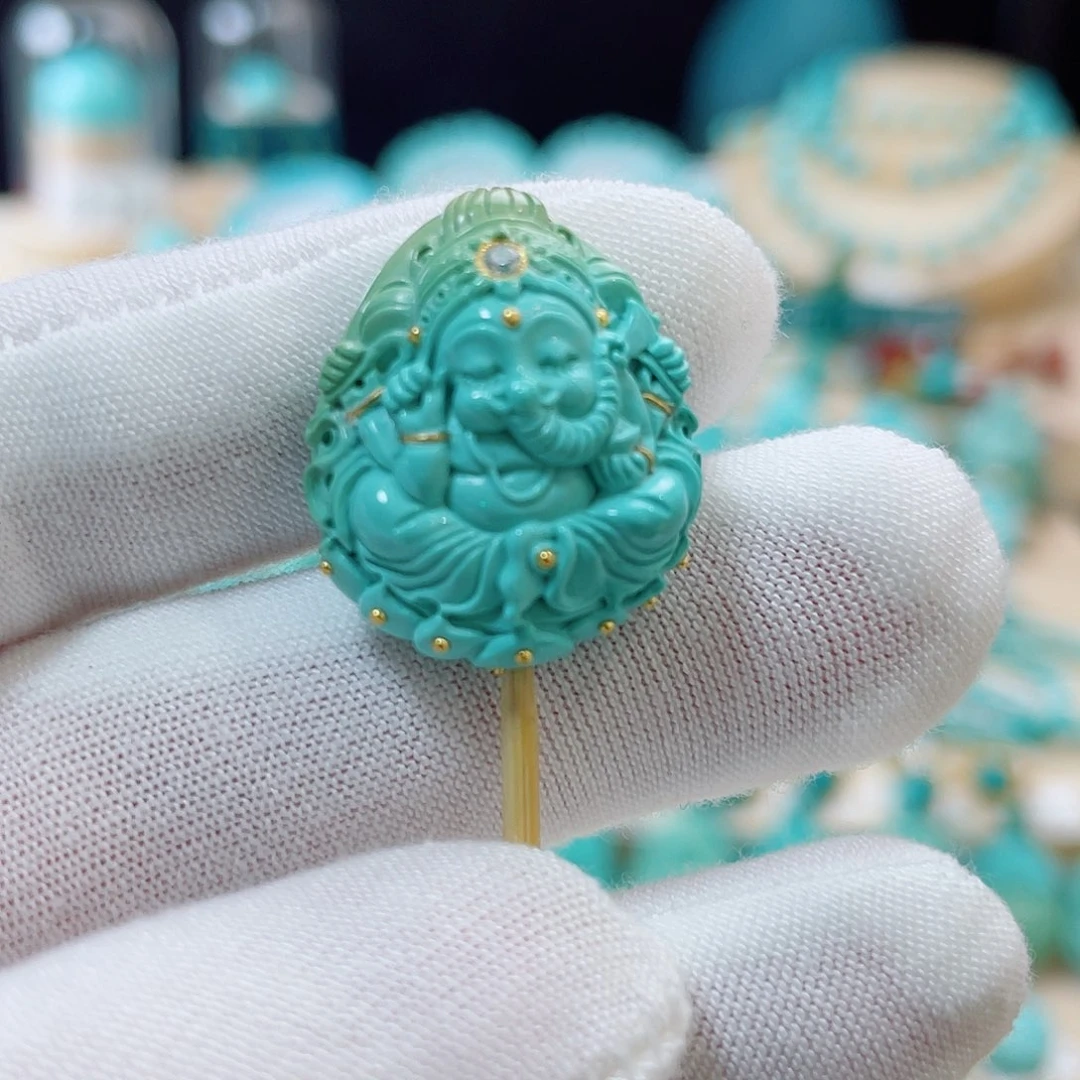 绿松石珠宝奇石未镶嵌