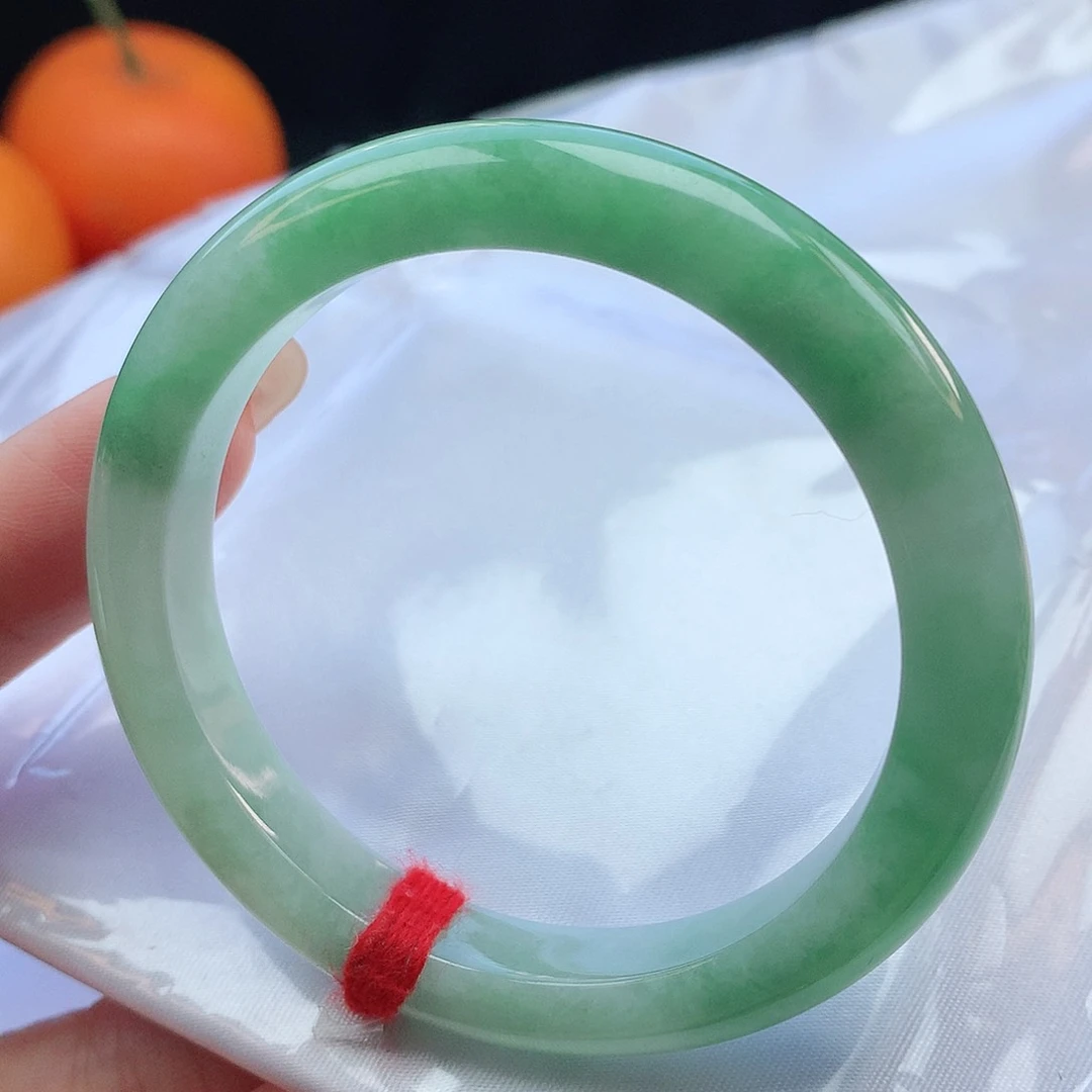 翡翠手镯未镶嵌52正圈882254