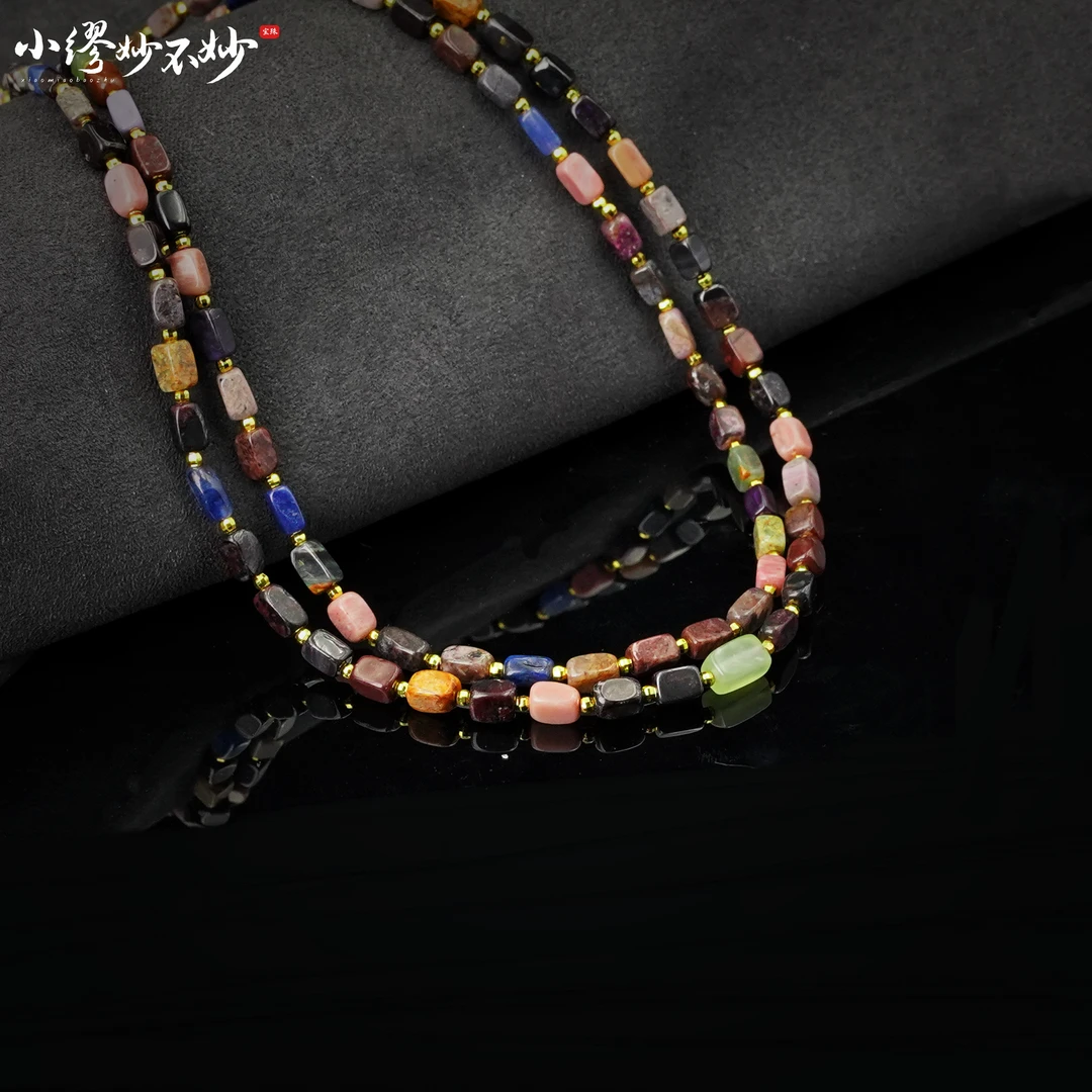 【缪老师严选】SJ1669 彩舒方型项链