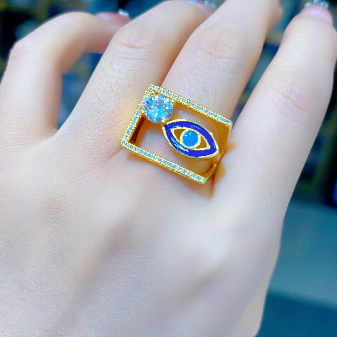 钛钢戒指 1139新款戒指爆款白搭时尚金色铜合金白搭时尚