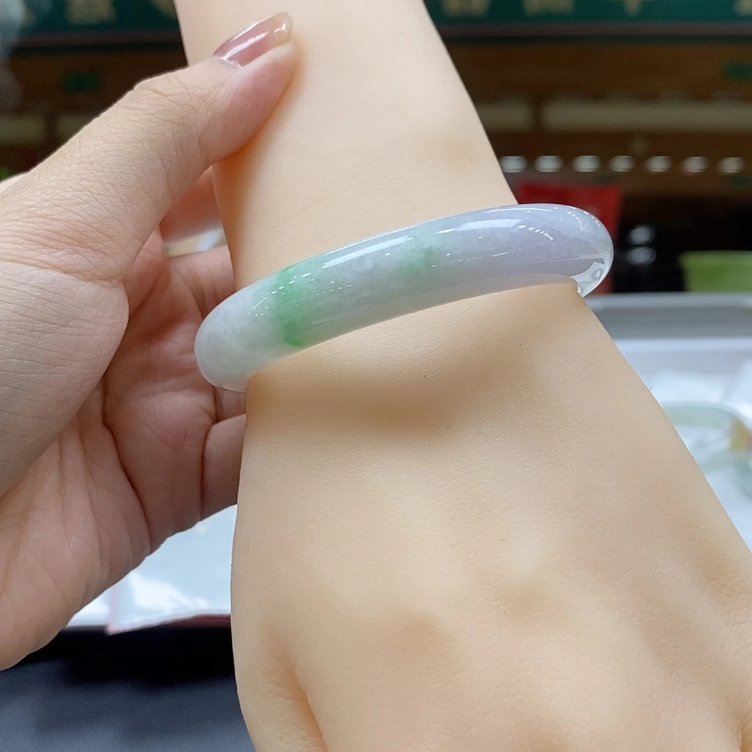 翡翠未镶嵌手镯52-54