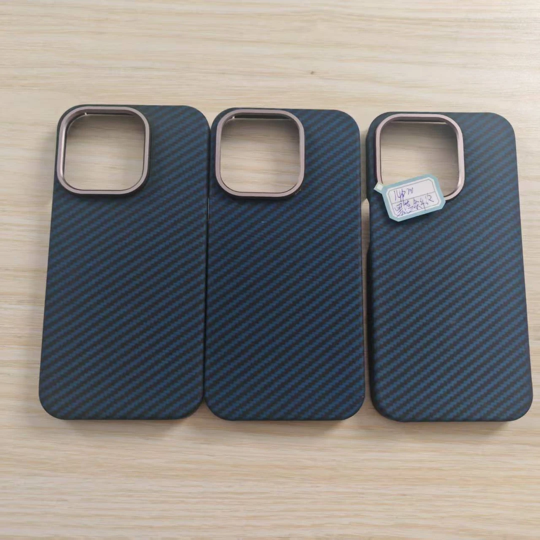 孤品 【黑蓝斜纹系列】14pro全新微瑕正品凯夫拉