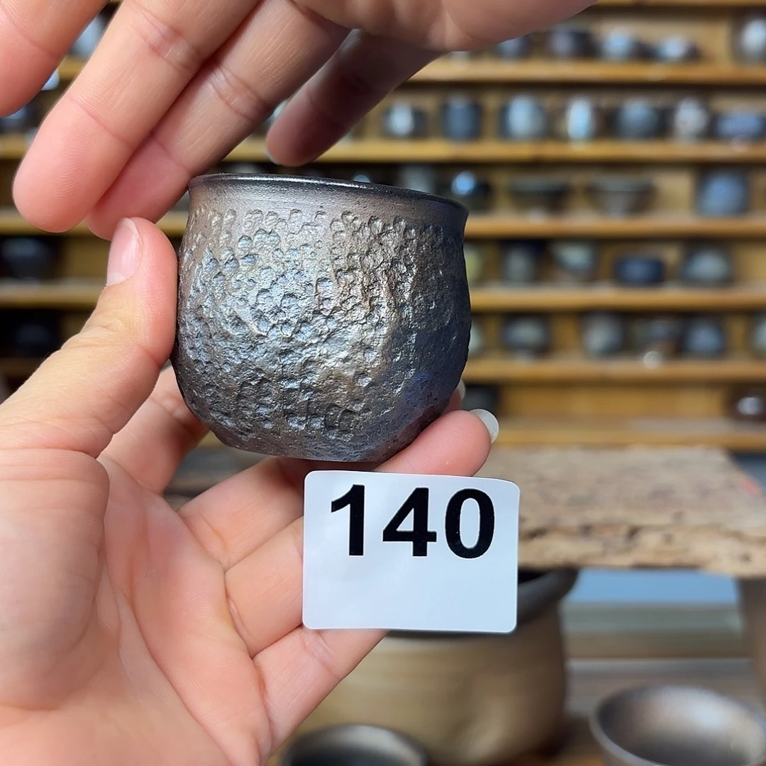 坭兴陶柴烧全手工原矿泥料杯60毫升