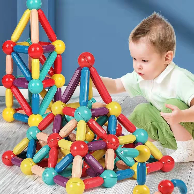 小孩幼小百变磁力棒片益智拼装磁铁吸附积木玩具