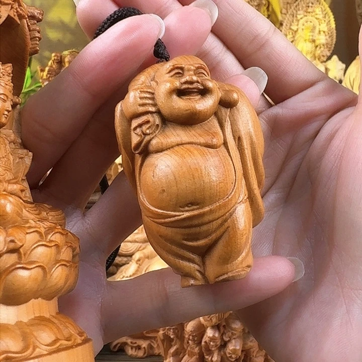 柏木（崖柏）布袋弥勒