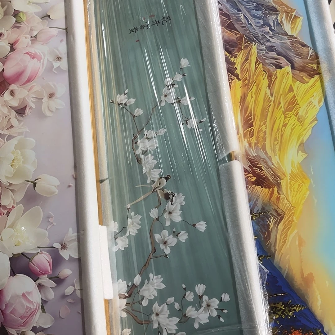 横款喜上枝头45*165床头画