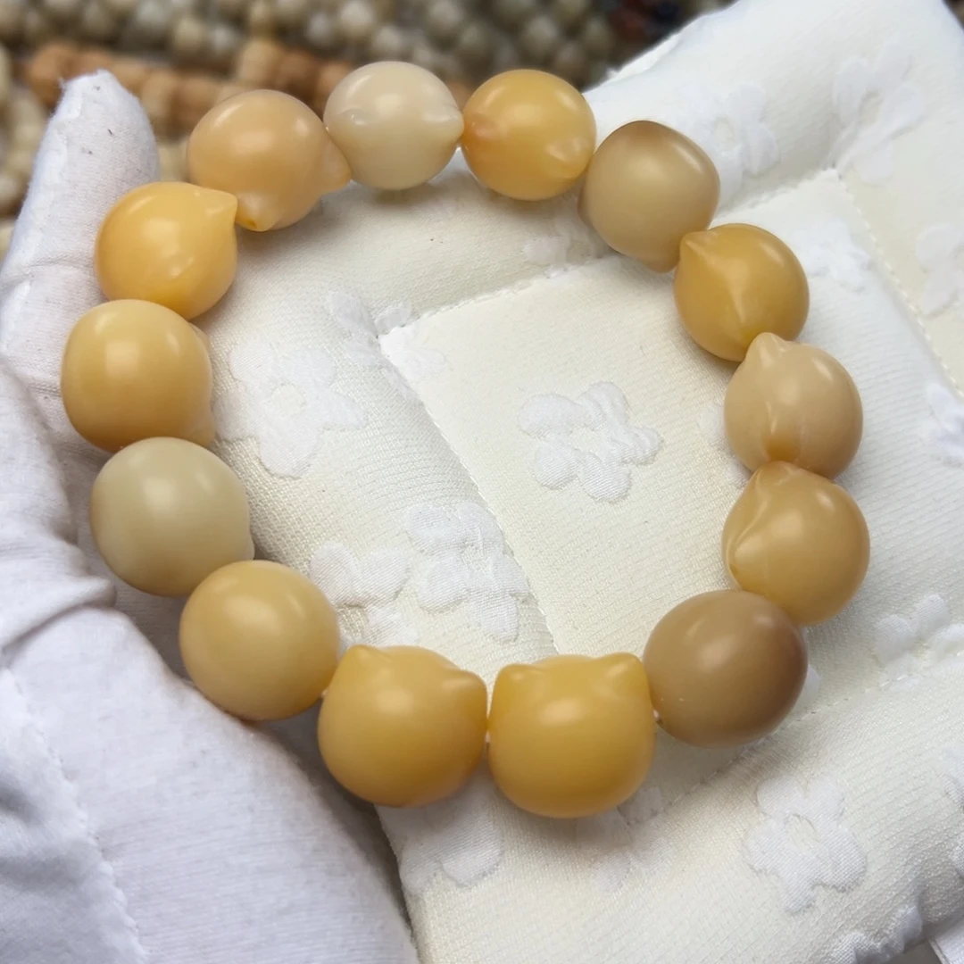 菩提根/象牙果吊坠19落地果臭臭果低抛干磨微瑕猫头973