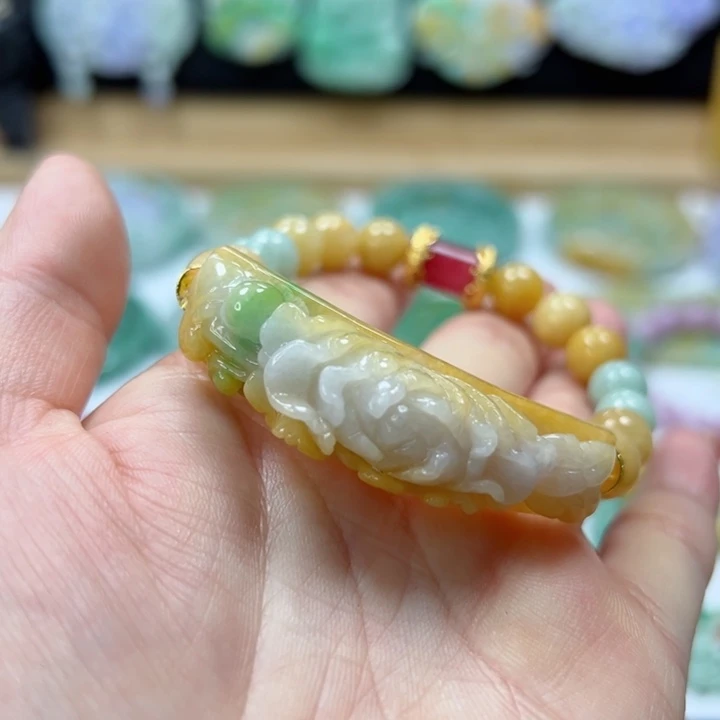 未镶嵌手链翡翠手牌