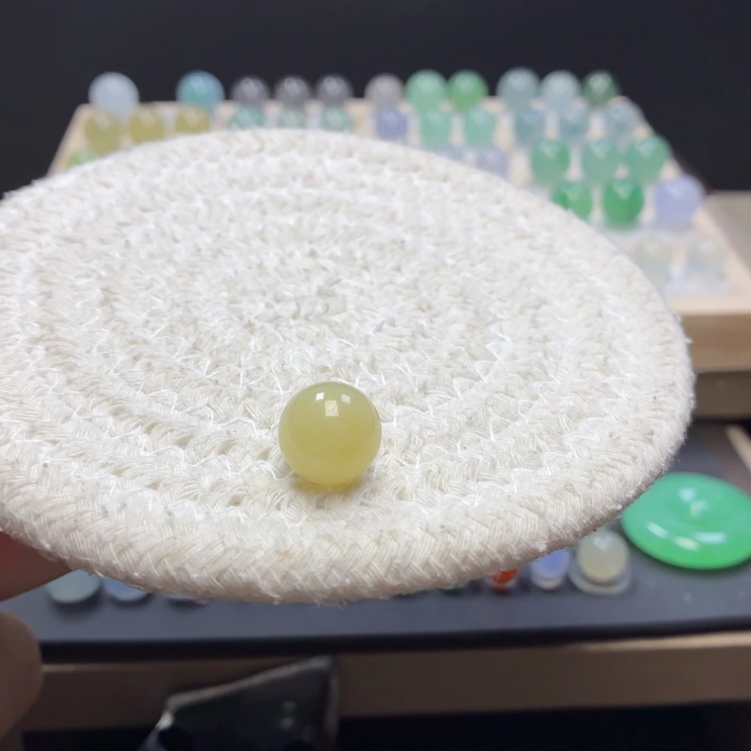 翡翠未镶嵌手链12.05翡翠圆珠