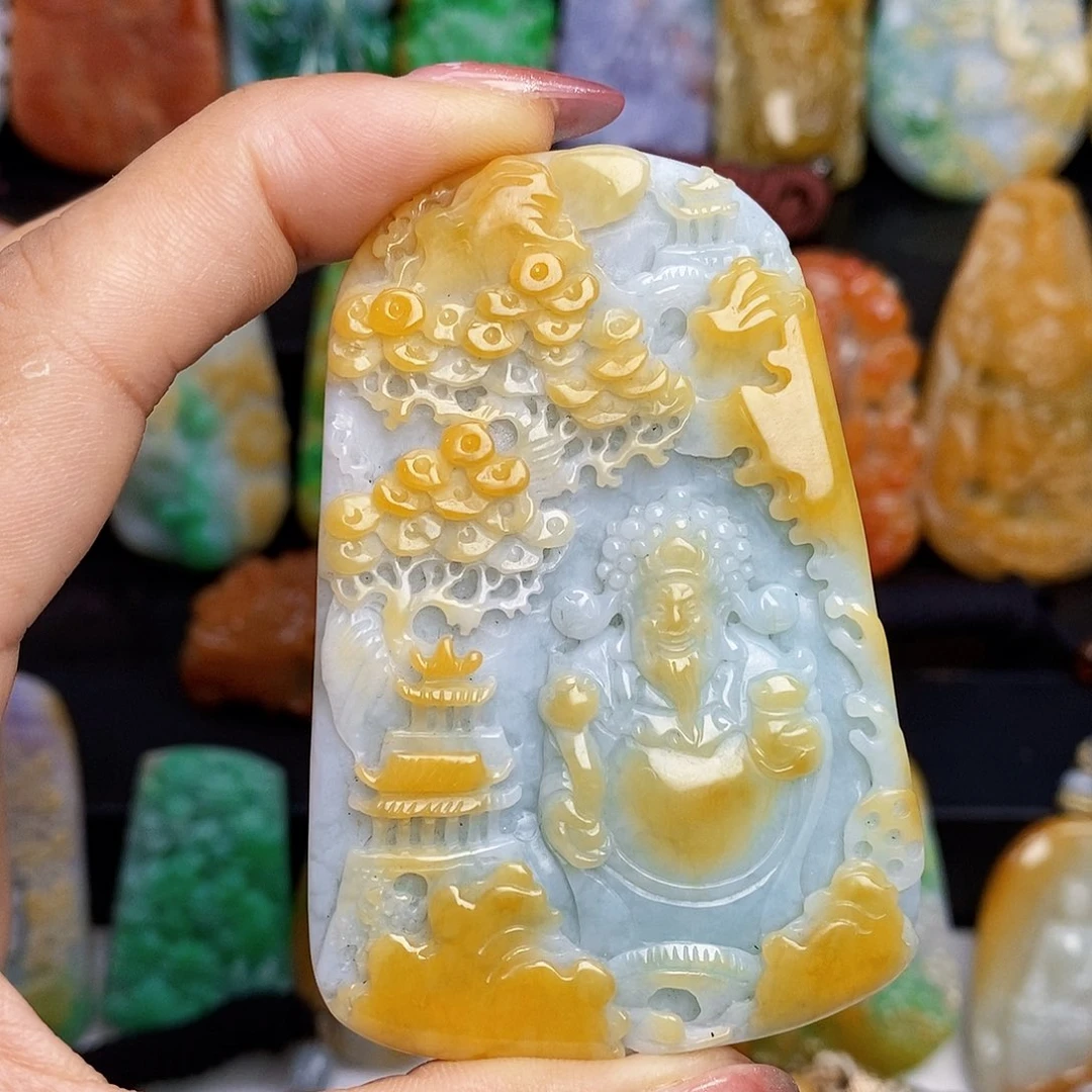 定制翡翠未镶嵌翡翠A货一物一证福利款