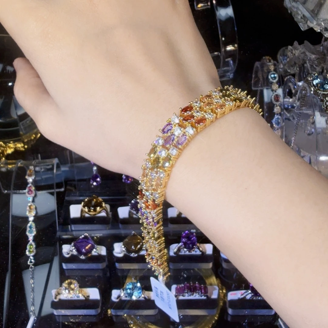 锆石合金花锆时尚手链