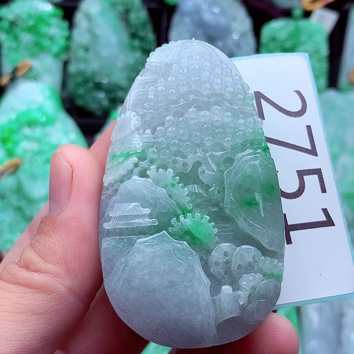 翡翠未镶嵌吊坠(不含链)