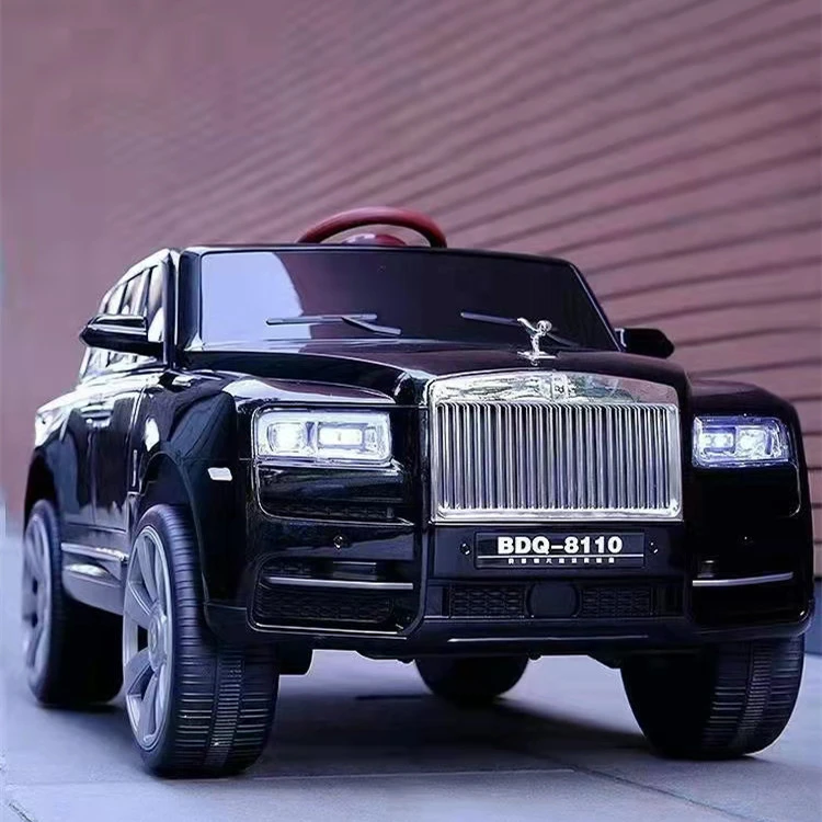 劳斯莱斯库里南儿童电动汽车男女孩遥控玩具车越野车四个轮电动车