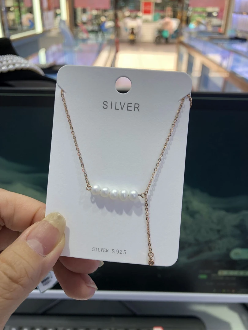 坠链均925银 s925通体纯银气质小众轻奢高级时尚平衡木款女士项链