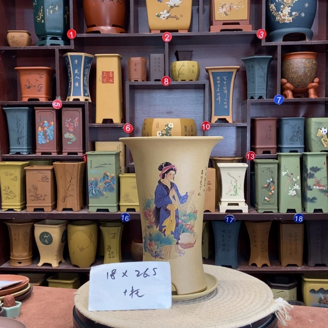 紫砂花盆紫砂花盆