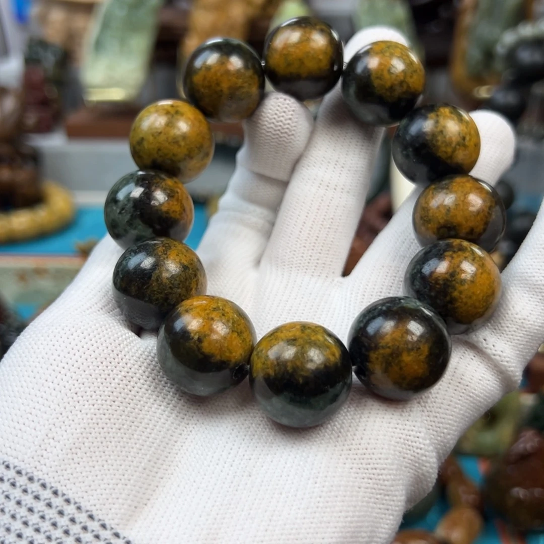 世***回岫岩河磨玉（透闪石质玉）未镶嵌手串