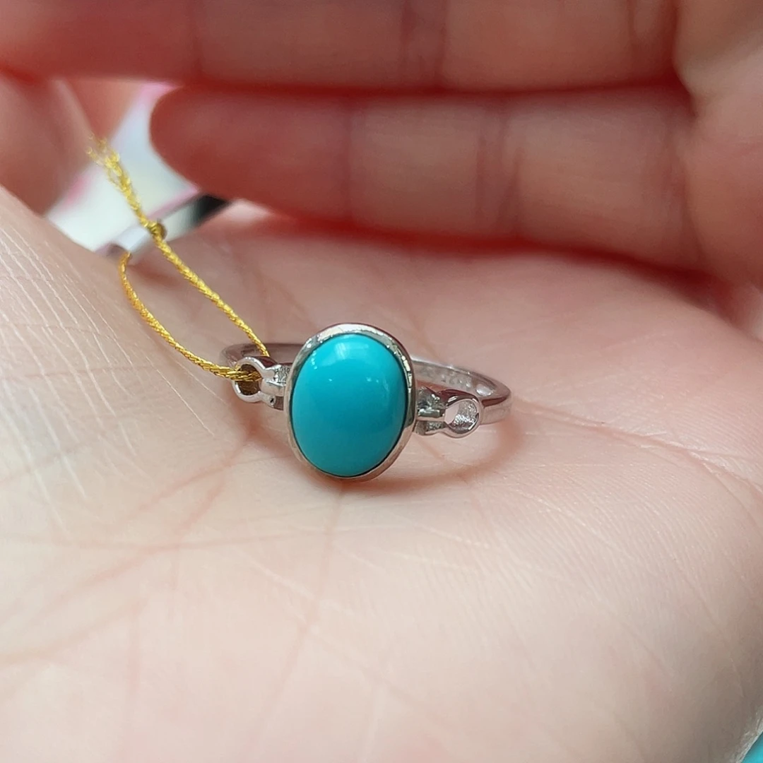 绿松石颈饰银S925镶嵌