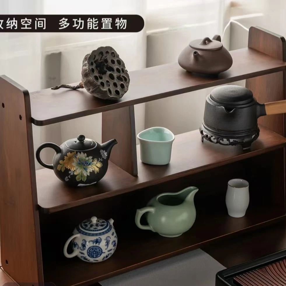 茶架  茶台博古架  置物架