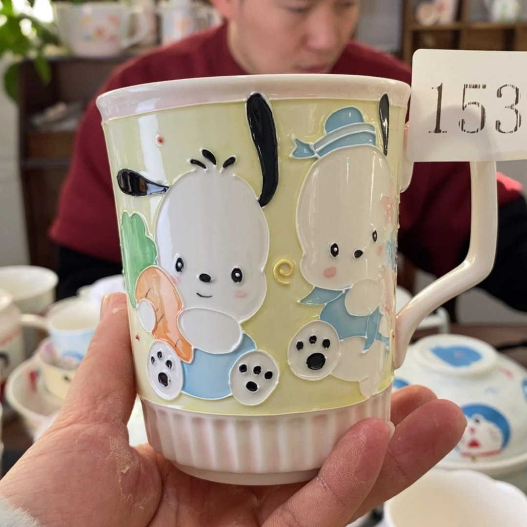 瓷片景德镇釉下彩手绘