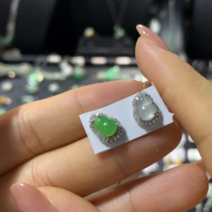 翡翠银S925镶嵌戒指
