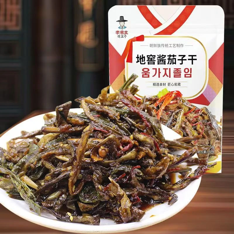 【次日达】朝鲜地窖拌菜地窖酸甜小黄瓜地窖酱茄子干咸菜朝鲜风味