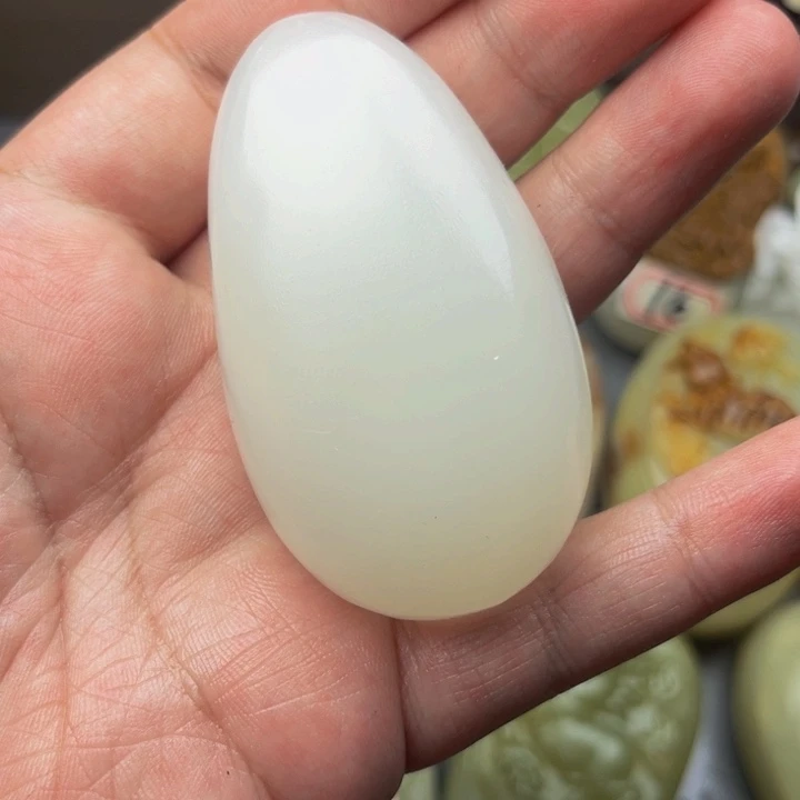 石材方解石手把件