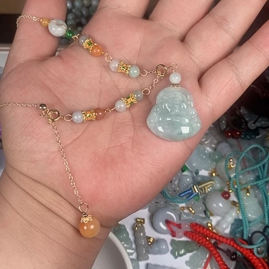 翡翠未镶嵌颈饰天然翡翠