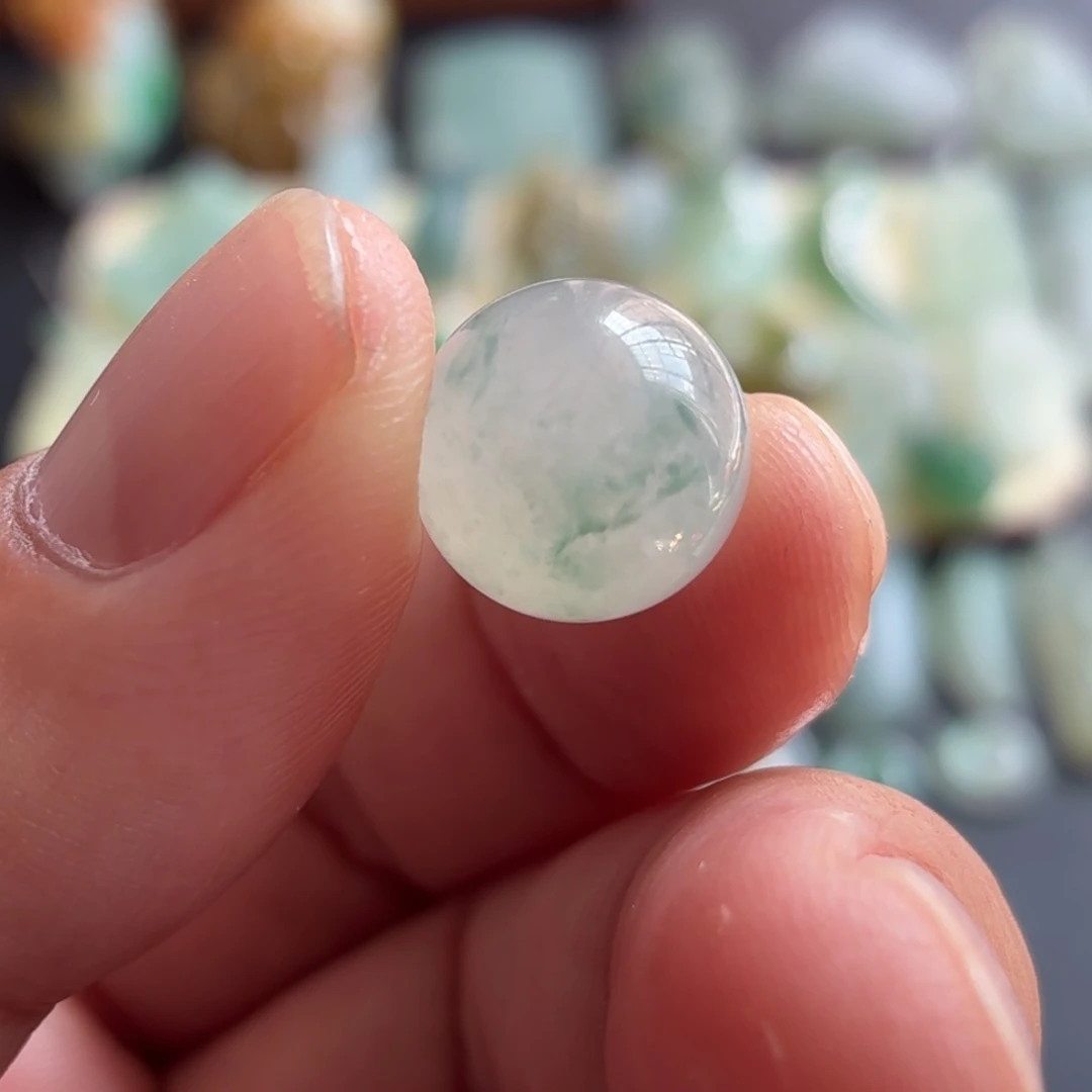 定制翡翠未镶嵌12.8珠珠