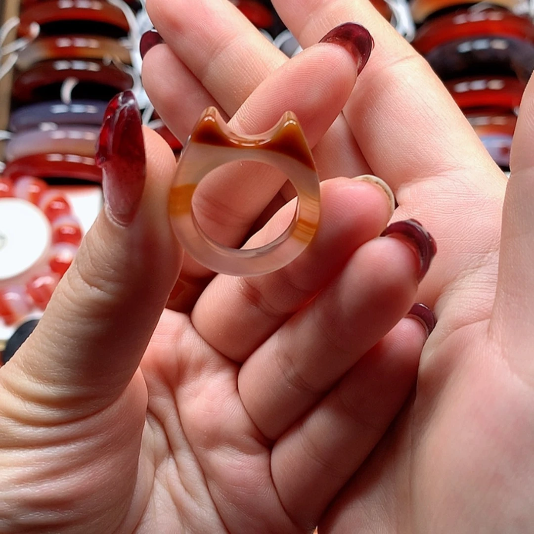 【闪购商品】玛瑙/玉髓戒指未镶嵌杨*早