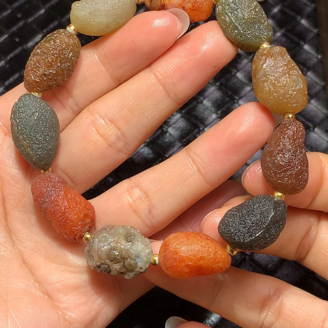 未镶嵌玛瑙/玉髓珠宝半成品