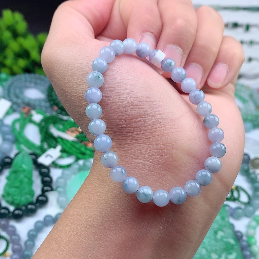 翡翠未镶嵌颈饰手串