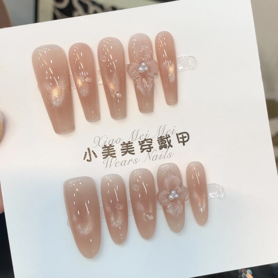 【桃花冰花】手工穿戴甲