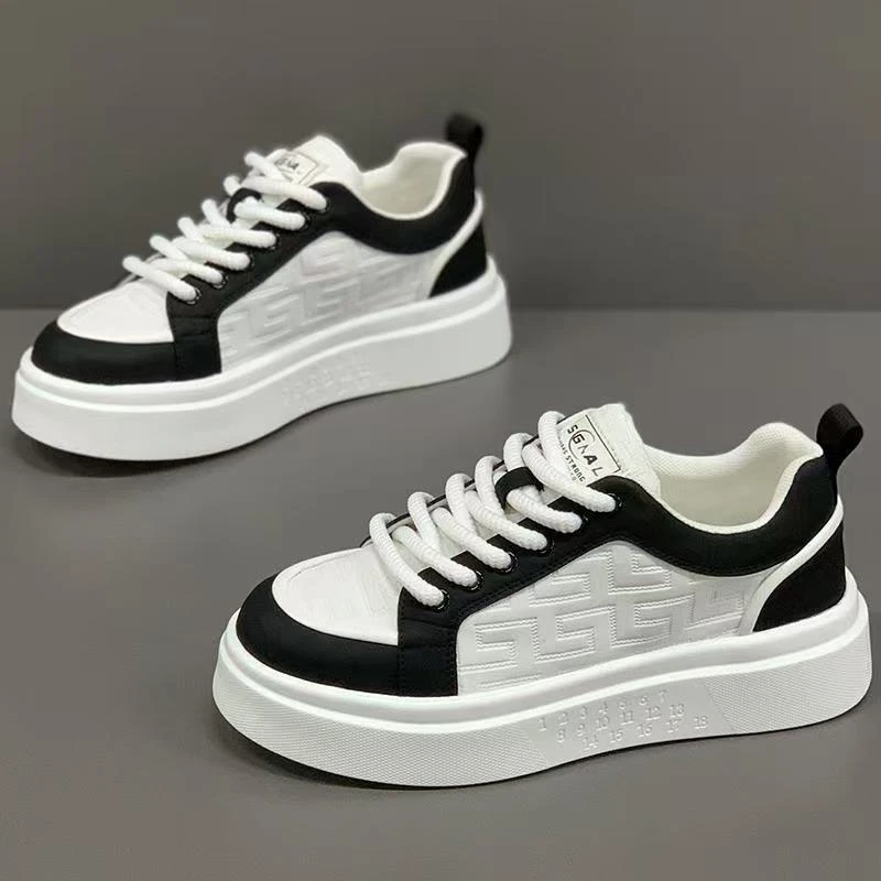 男鞋春季透气2025新款薄款休闲小白鞋子潮鞋韩版百搭男士运动板正
