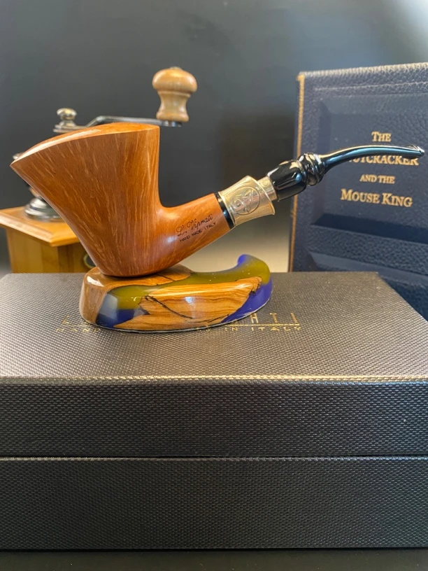 意大利进口维布拉迪品牌火焰级别双银龙系列进口石楠木烟斗送老公