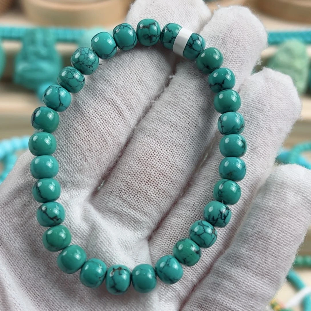 未镶嵌绿松石尺寸6.8mm