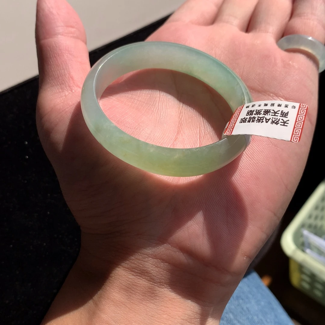 翡翠未镶嵌手镯22号53贵妃