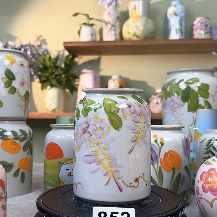 景德镇陶瓷花瓶摆件无孔