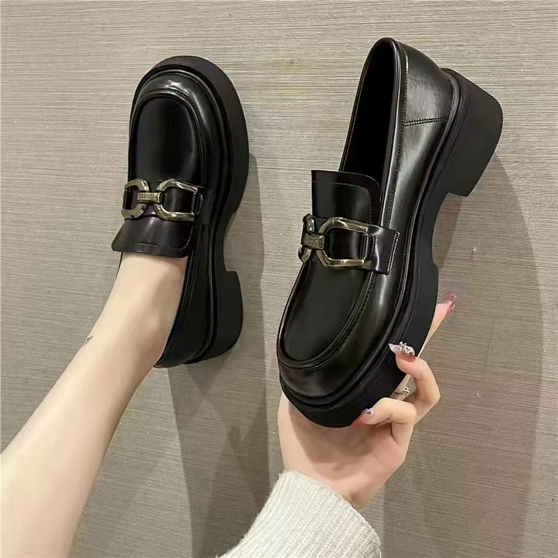 666-6网红爆款春夏季乐福女鞋单鞋休闲百搭