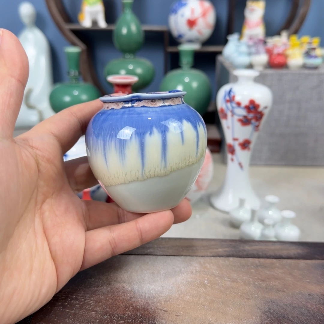 陶瓷手工小花器摆件
