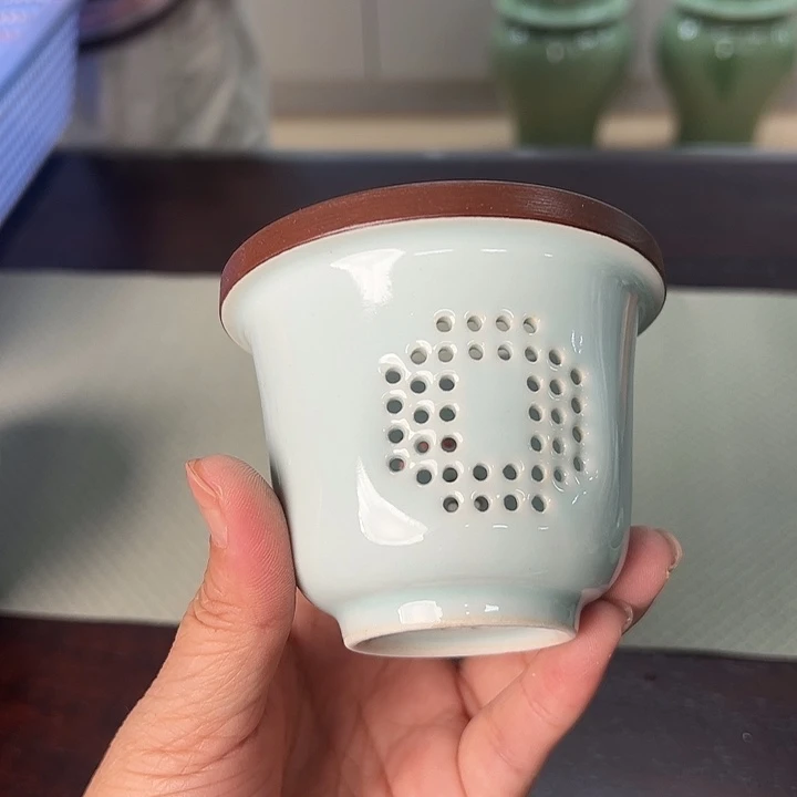 龙泉云间青瓷小米茶器