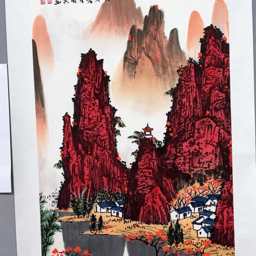 国画国画中美协会员莫国宾精品国画