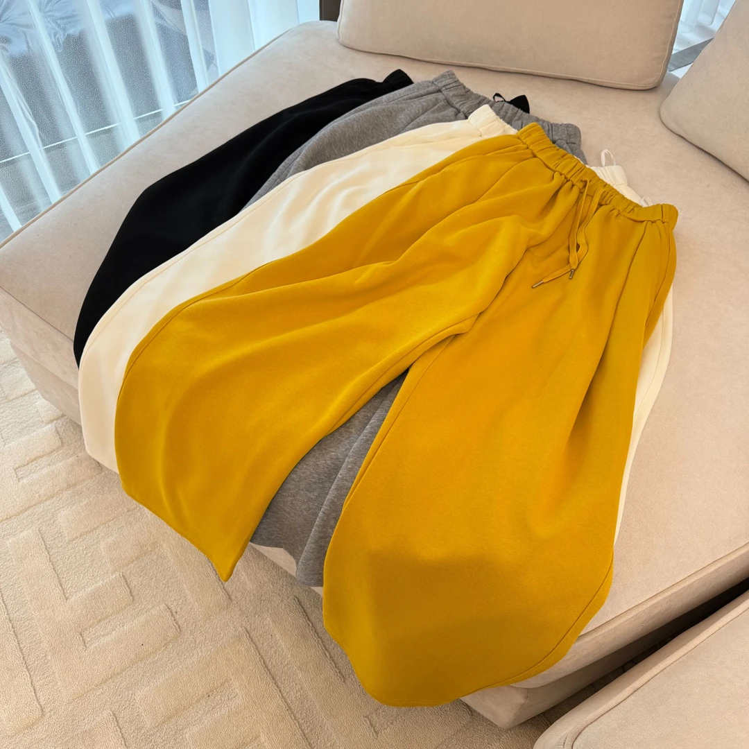 裤型棒简欧卫裤百搭显瘦休闲长裤2025女装裤子