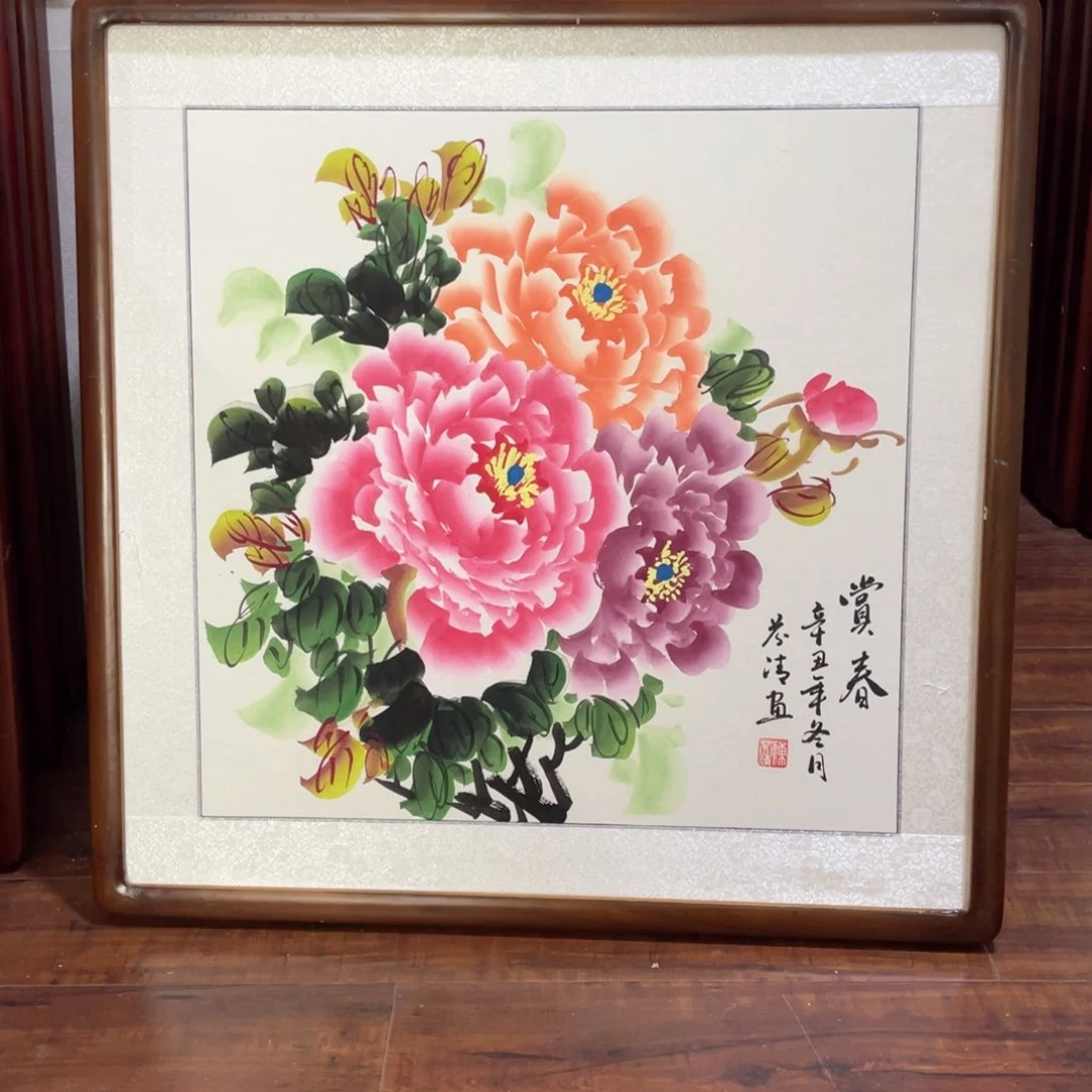 国画带框尺寸63*63厘米